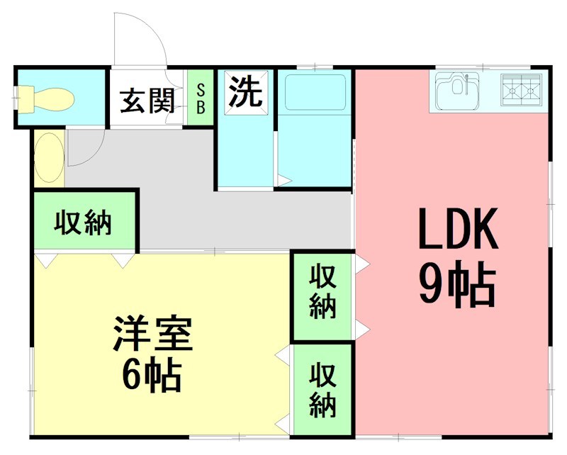 須藤貸家Ⅰ 間取り