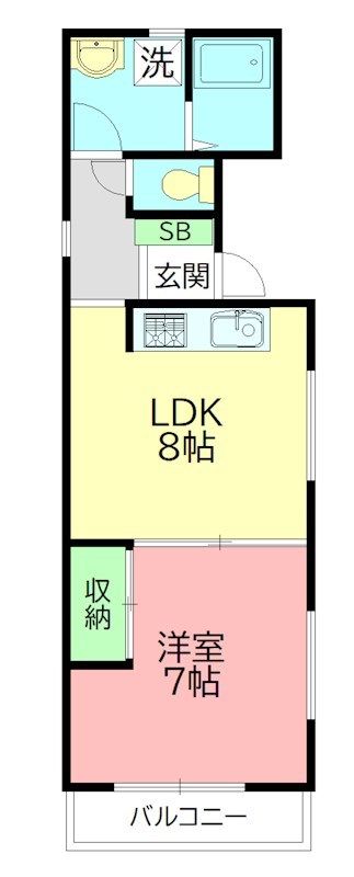 蓮正寺マンション 301号室 間取り