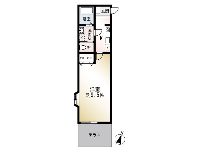 ルナ　フォレスタ 101号室 間取り