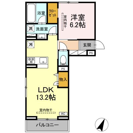 ビラフランカ 303号室 間取り