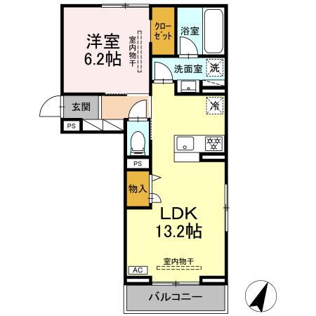 ビラフランカ 301号室 間取り