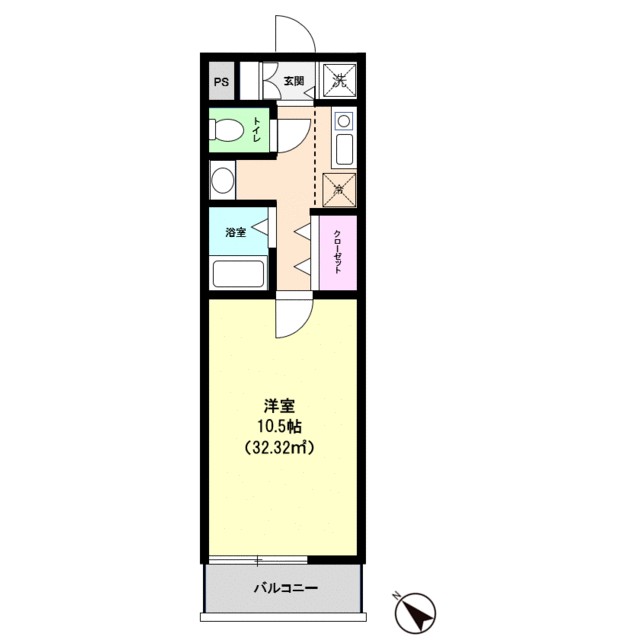 YAMASHIN北鎌倉 401号室 間取り