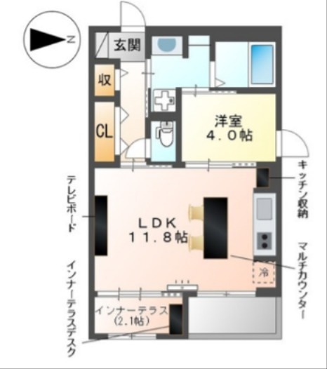 FOREST ODAWARA（フォレスト　オダワラ） 201号室 間取り