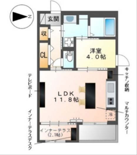 FOREST ODAWARA(フォレスト オダワラ) 301号室 間取り