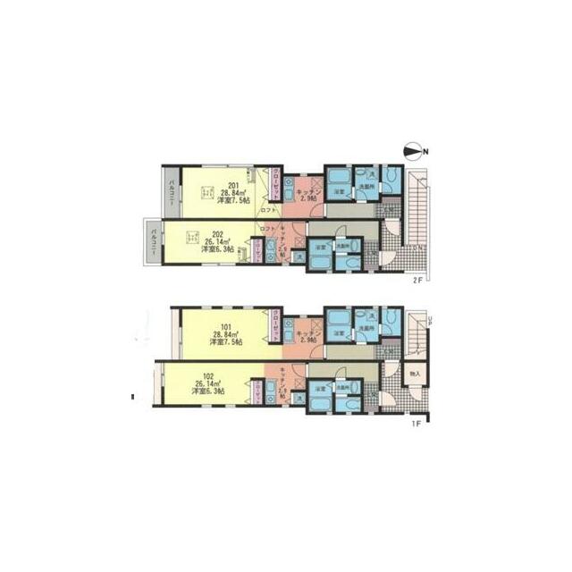 セルシアーナ 202号室 間取り