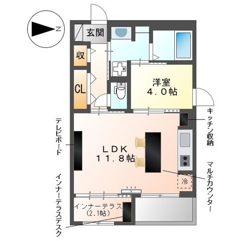FOREST ODAWARA(フォレスト オダワラ) 201号室 間取り