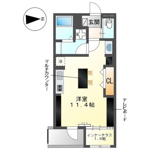 FOREST ODAWARA(フォレスト オダワラ) 202号室 間取り