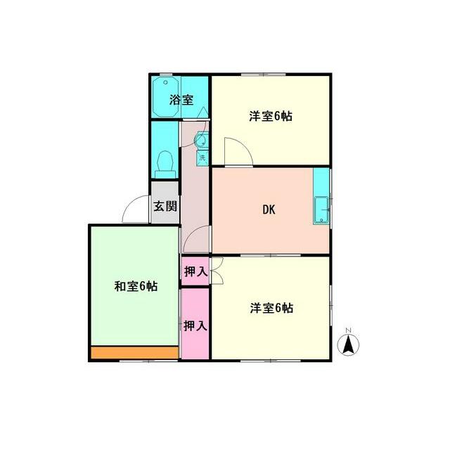 マルベリーハイムⅡ 201号室 間取り