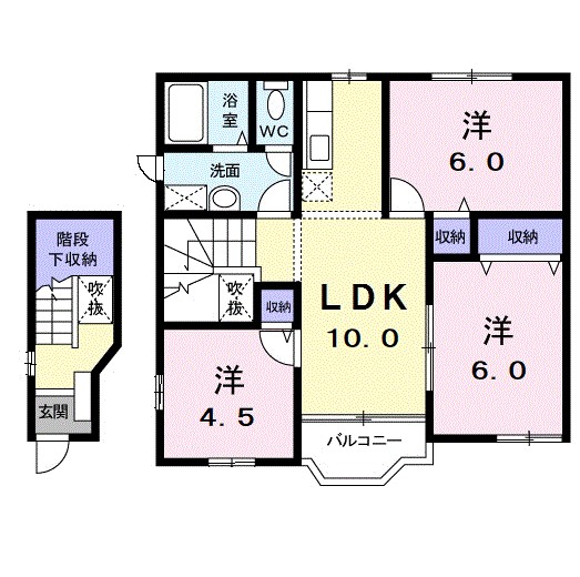 ア・ラ・モードⅡ 201号室 間取り