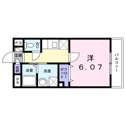 アン・クレール 102号室 間取り