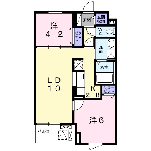 プレステージア 302号室 間取り