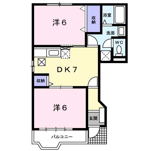 イーストハウス 101号室 間取り