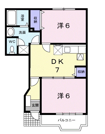 グランデージュＭＫ 103号室 間取り