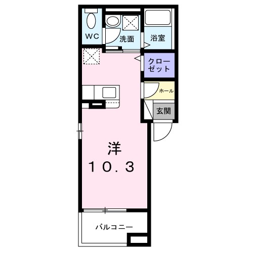 伊勢原３丁目アパート 301号室 間取り