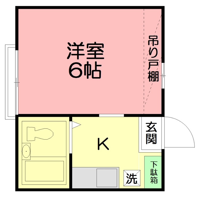 プレステージ下倉田Ⅱ 103号室 間取り