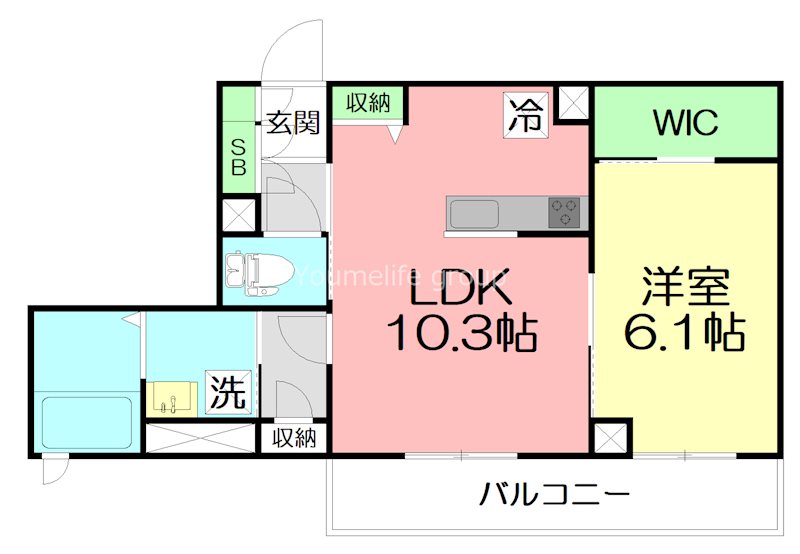 アメージングエミネンス 102号室 間取り