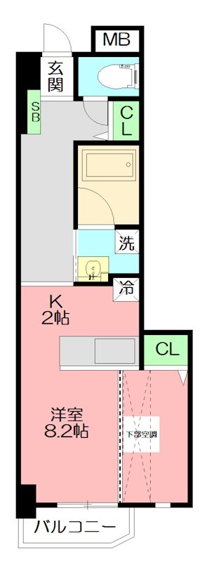 ドマーニ伊勢原 303号室 間取り