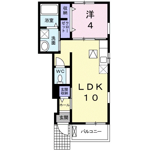 ブリーゼT1 102号室 間取り