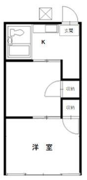 クロノス秦野南 201号室 間取り