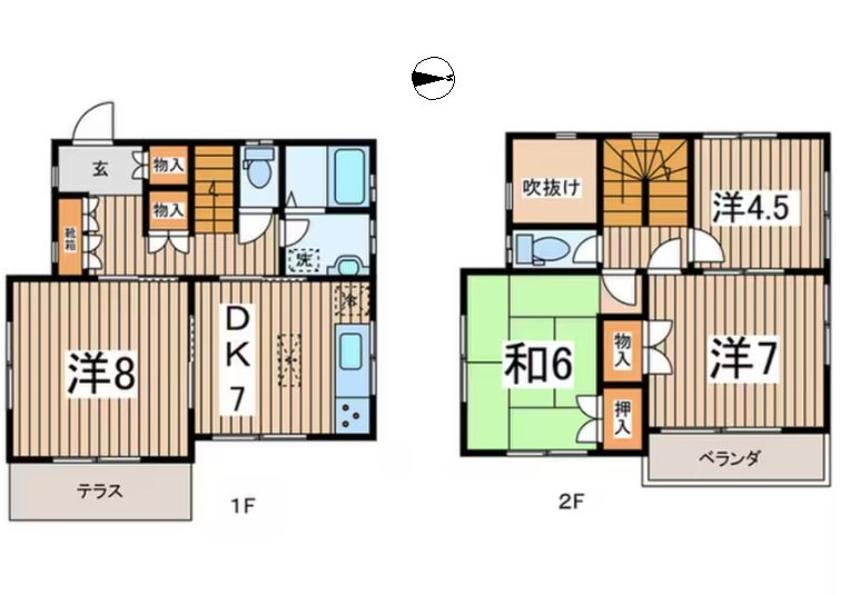 戸塚町貸家 間取り