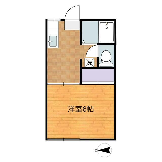 稲荷山ハイツ 1-C号室 間取り
