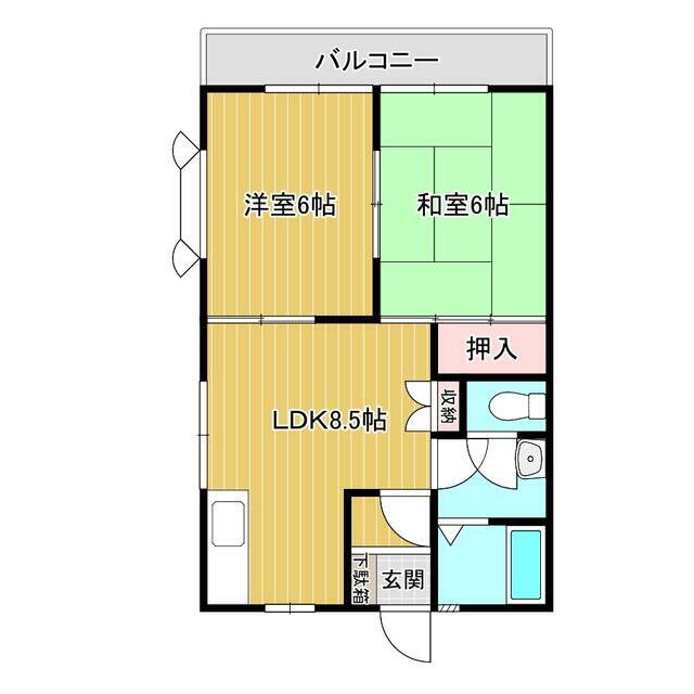 ヴェルサージ湘南 201号室 間取り