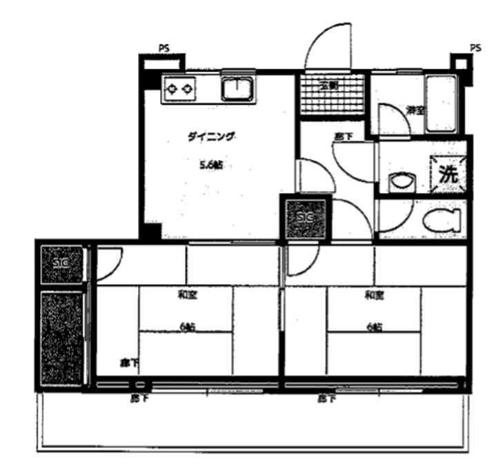 田中ビル 203号室 間取り