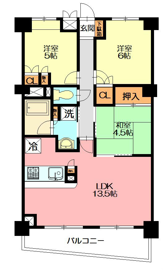 ガーデンコート洋光台 104号室 間取り