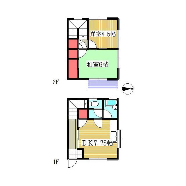 コーポ山口 1号室 間取り