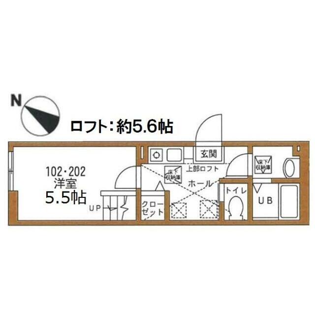 ハーミットクラブハウス横濱洋光台 102号室 間取り