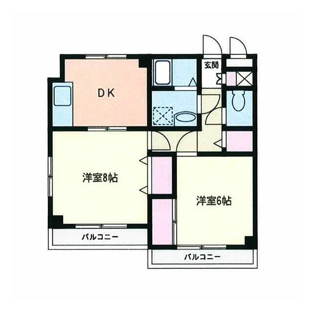 リヴェール 102号室 間取り