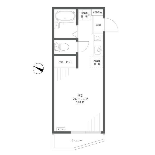 ラ・ヴィール杉田 201号室 間取り
