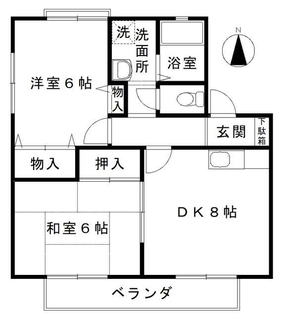 ハイツさつき 202号室 間取り