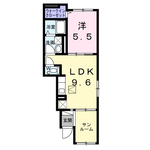 グレースヒル 104号室 間取り