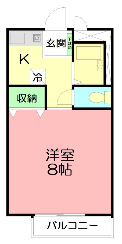 シーサイドＫ 201号室 間取り