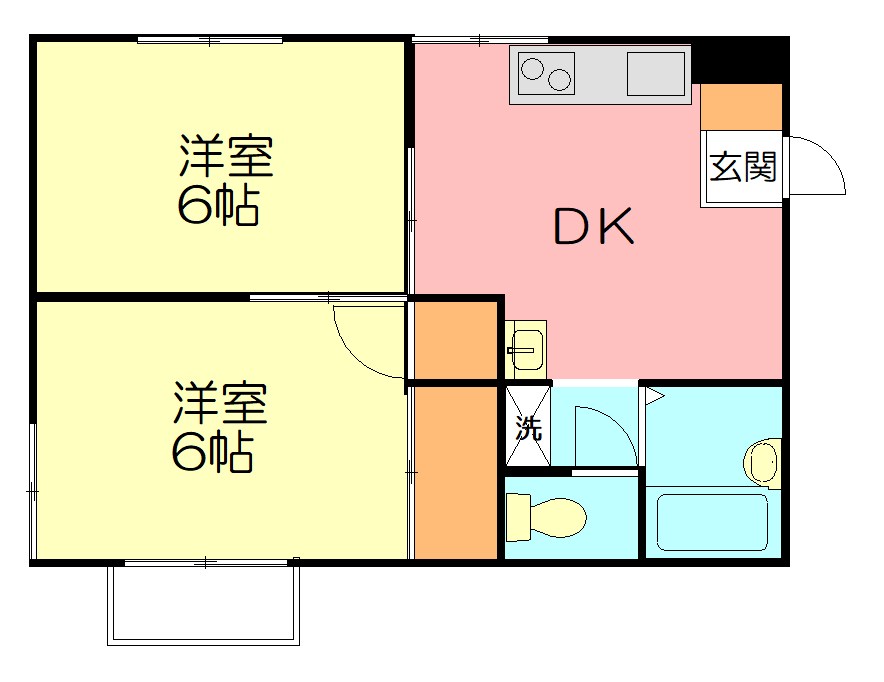アイレッツ・ヒロ 0202号室 間取り
