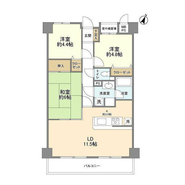 ダイアパレス湘南台Ⅲ 306号室 間取り
