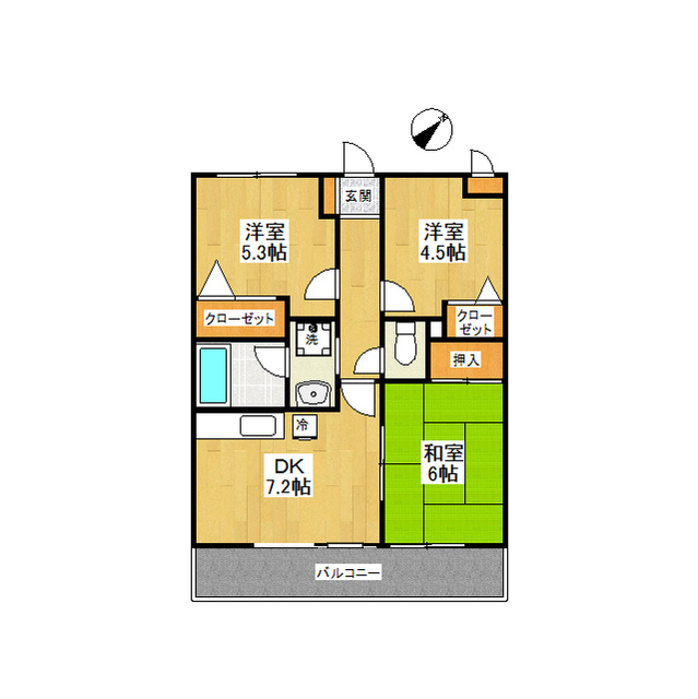サンカーラ壱番館 301号室 間取り