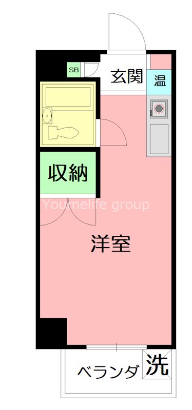 エムズコート 403号室 間取り