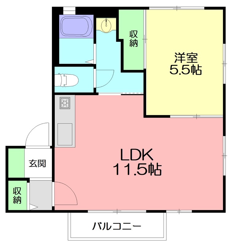 イーグル 101号室 間取り