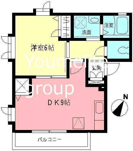 アンジェラス 101号室 間取り