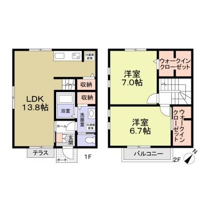 COZY VILLA 北鎌倉 W号室 間取り