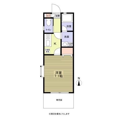 Leaf Harmony 102号室 間取り