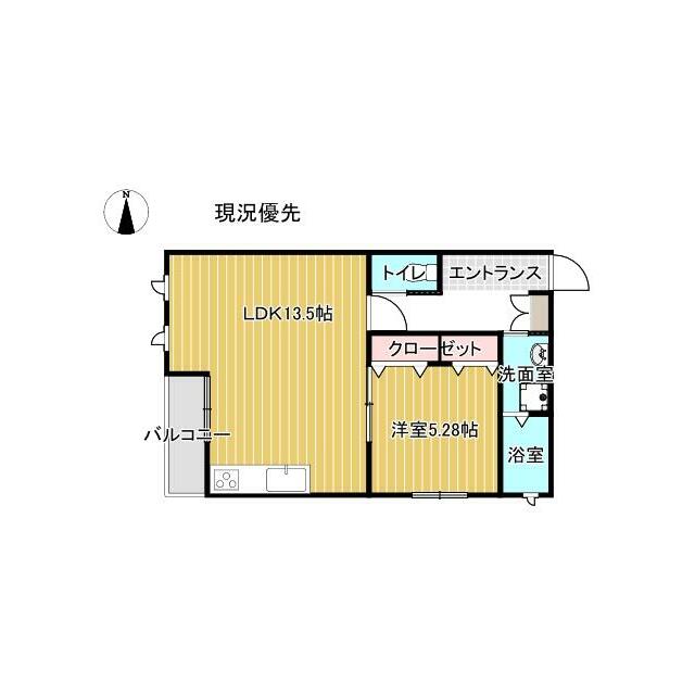 グランド・スウェル 201号室 間取り