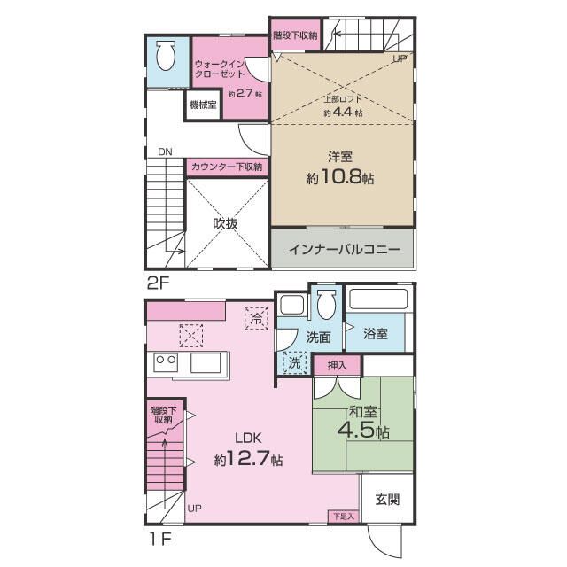 十間坂1丁目貸家 間取り