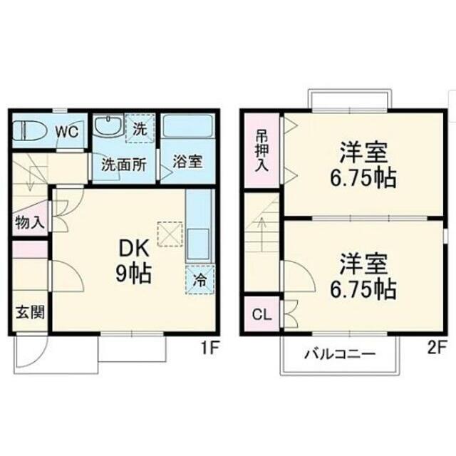 カーサ・デルーチェ B号室 間取り