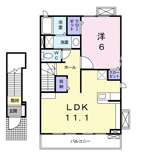 Sun Avenue 203号室 間取り