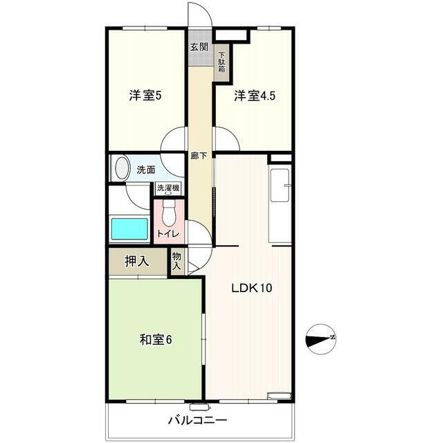 ファーム由松 403号室 間取り