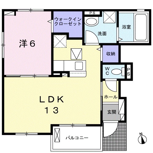 Ks Residence 101号室 間取り