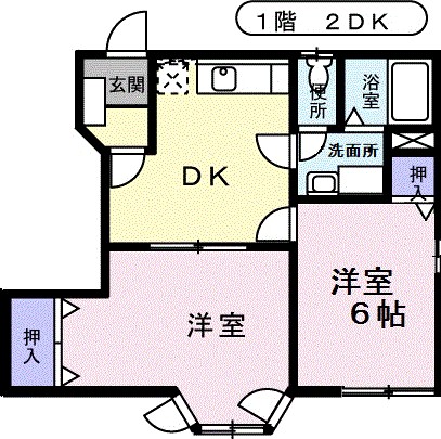 ラ・アベリール 101号室 間取り